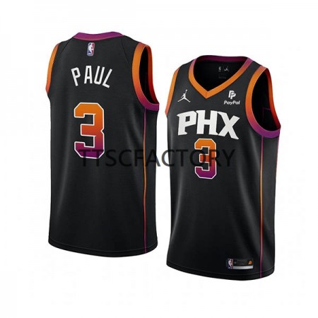 Herren NBA Phoenix Suns Trikot Chris Paul 3 Jordan 2022-23 Statement Edition Schwarz Swingman